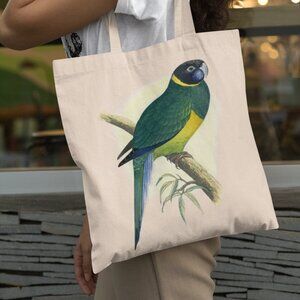 Port Lincoln Parrot Vintage Print Graphic Canvas Tote Bag